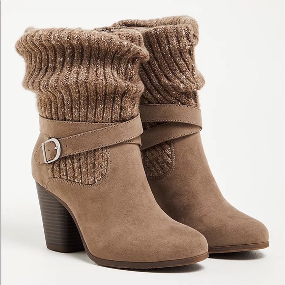 torrid Shoes - Torrid Sweater Bootie Size 11 WW